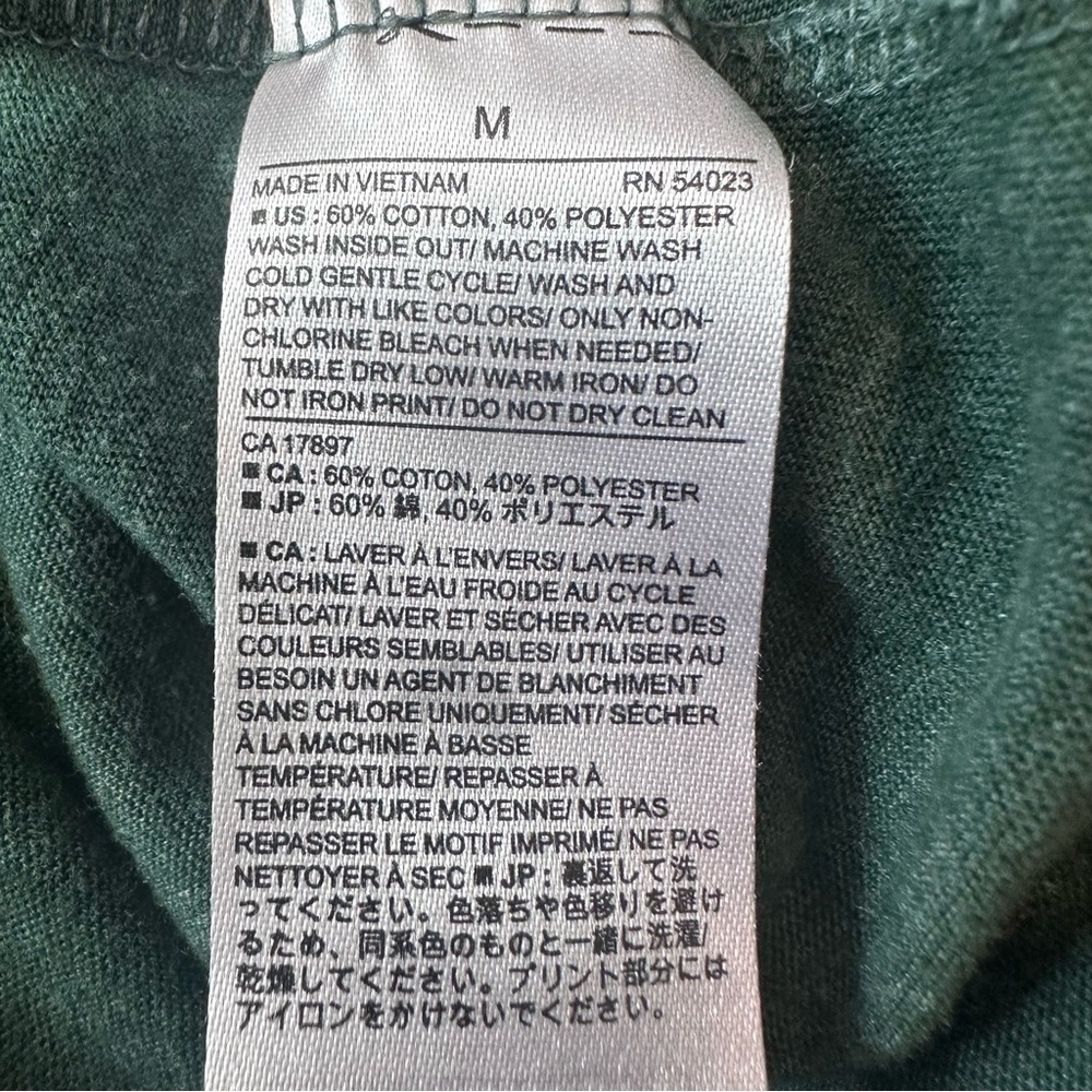 Banana Republic Crew Neck Green Short Sleeve Shirt - Medium - Picture 9 of 9